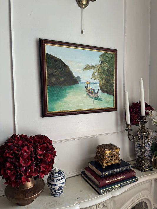 Phuket Bay Shores - Original Oil Painting by N.G. Reynolds