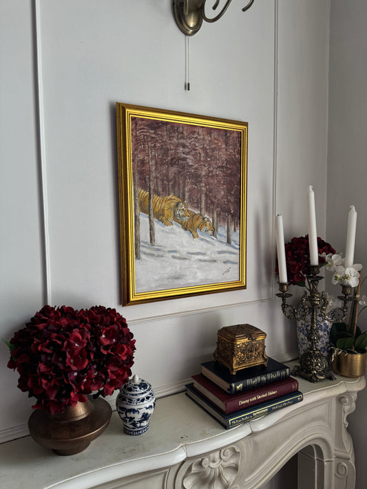 Winter Prowl - Original Oil Painting by N.G. Reynolds