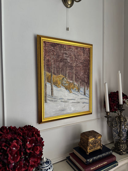 Winter Prowl - Original Oil Painting by N.G. Reynolds