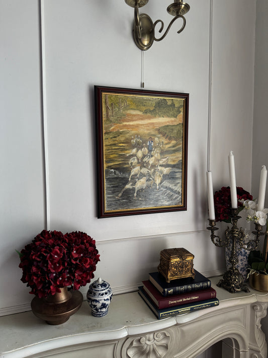 Sip of Serenity - Original Oil Painting by N.G. Reynolds