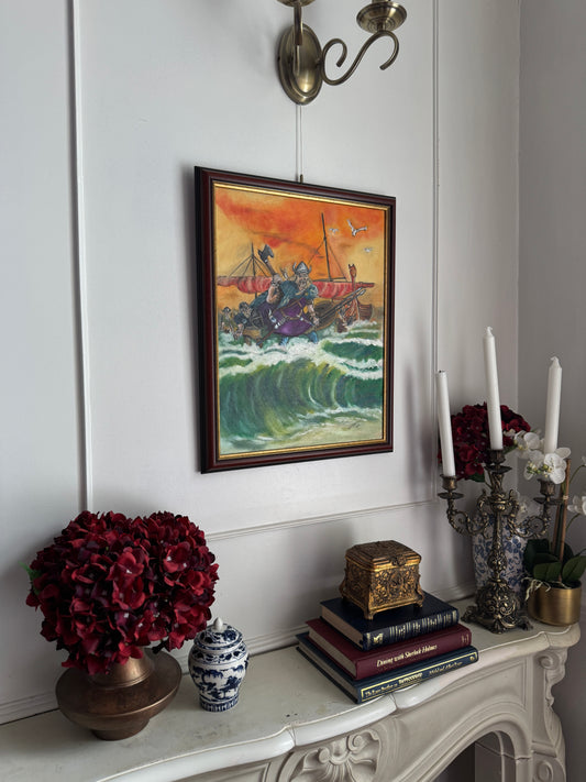 Storm Riders of the Sea - Original Oil Painting by N.G. Reynolds