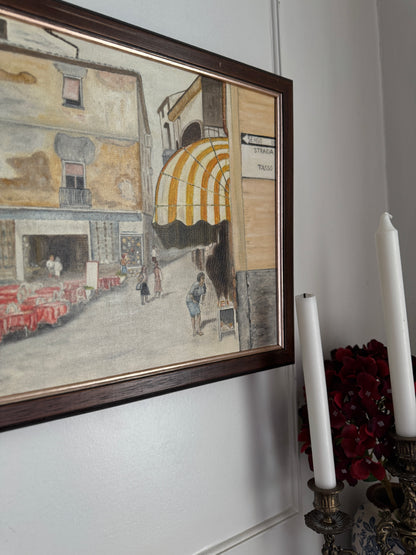 Sunlit Sorrento Alleyways - Original Oil Painting by N.G. Reynolds