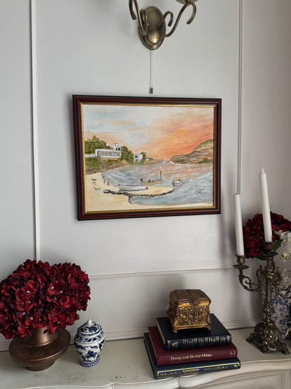 Sunset Palette Bay - Original Oil Painting by N.G. Reynolds