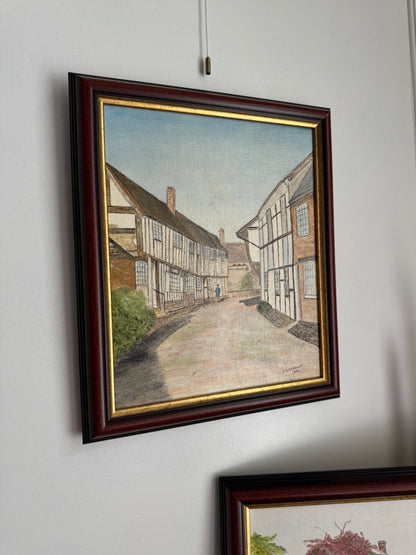 Twin Tales of Alcester - Original Oil Painting by N.G. Reynolds
