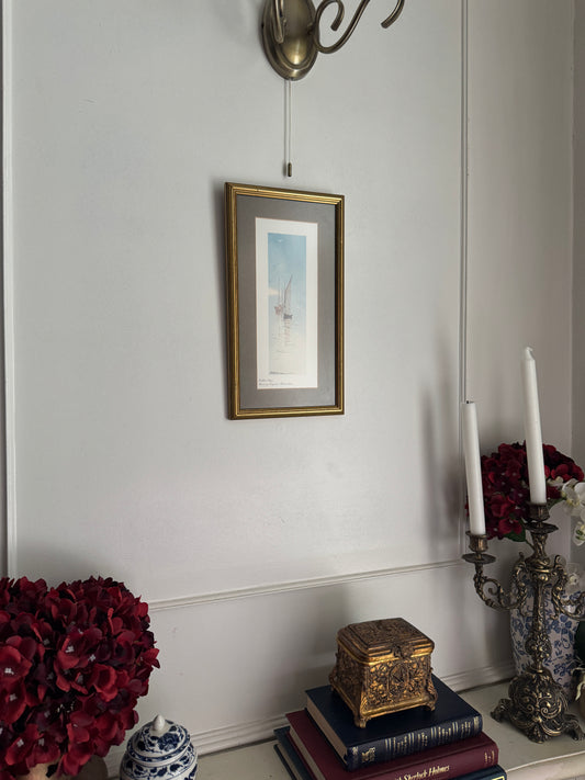 Signed Vintage Sails of Time Print