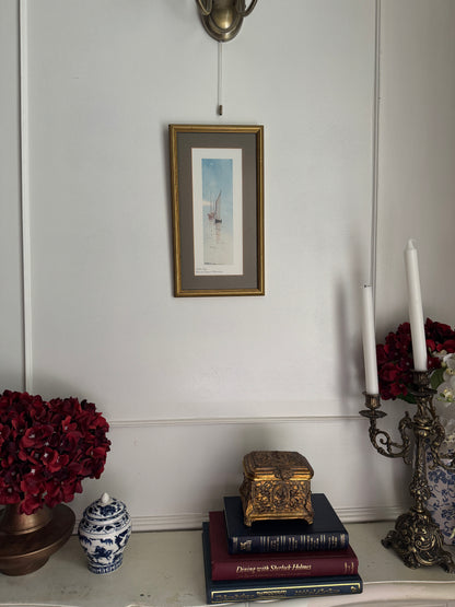 Signed Vintage Sails of Time Print