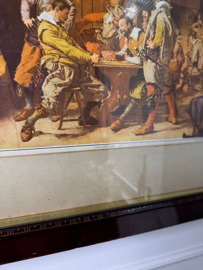 The Lost Game – Vintage Print in Unique Wooden Frame
