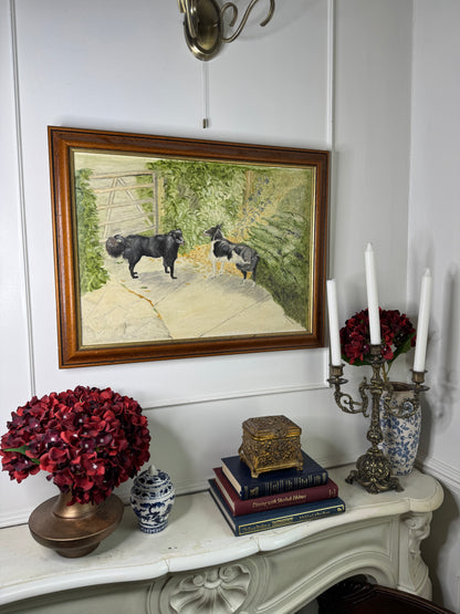 The Morning Bark - Original Oil Painting by N.G. Reynolds