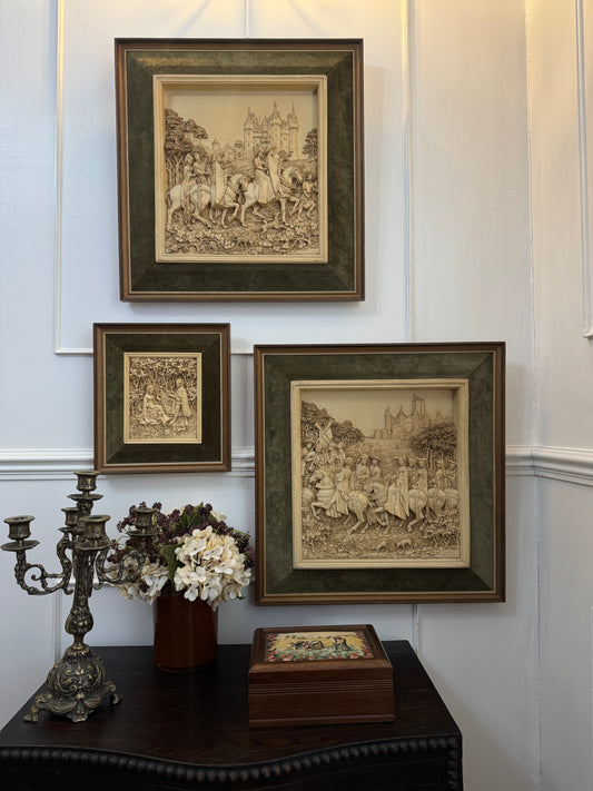 Vintage D.H. Moreton 1979 Marcus Designs Wall Plaque Set