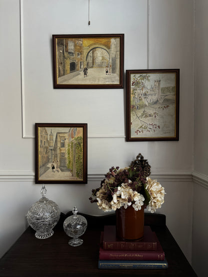 Vintage Oil Painting Gallery Set | N.G. Reynolds – Peaceful Roads & Countryside