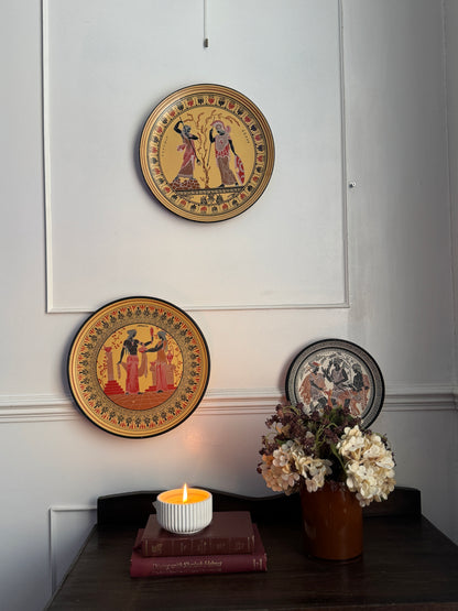 Vintage Hand-Painted Greek Collectable Wall Plates