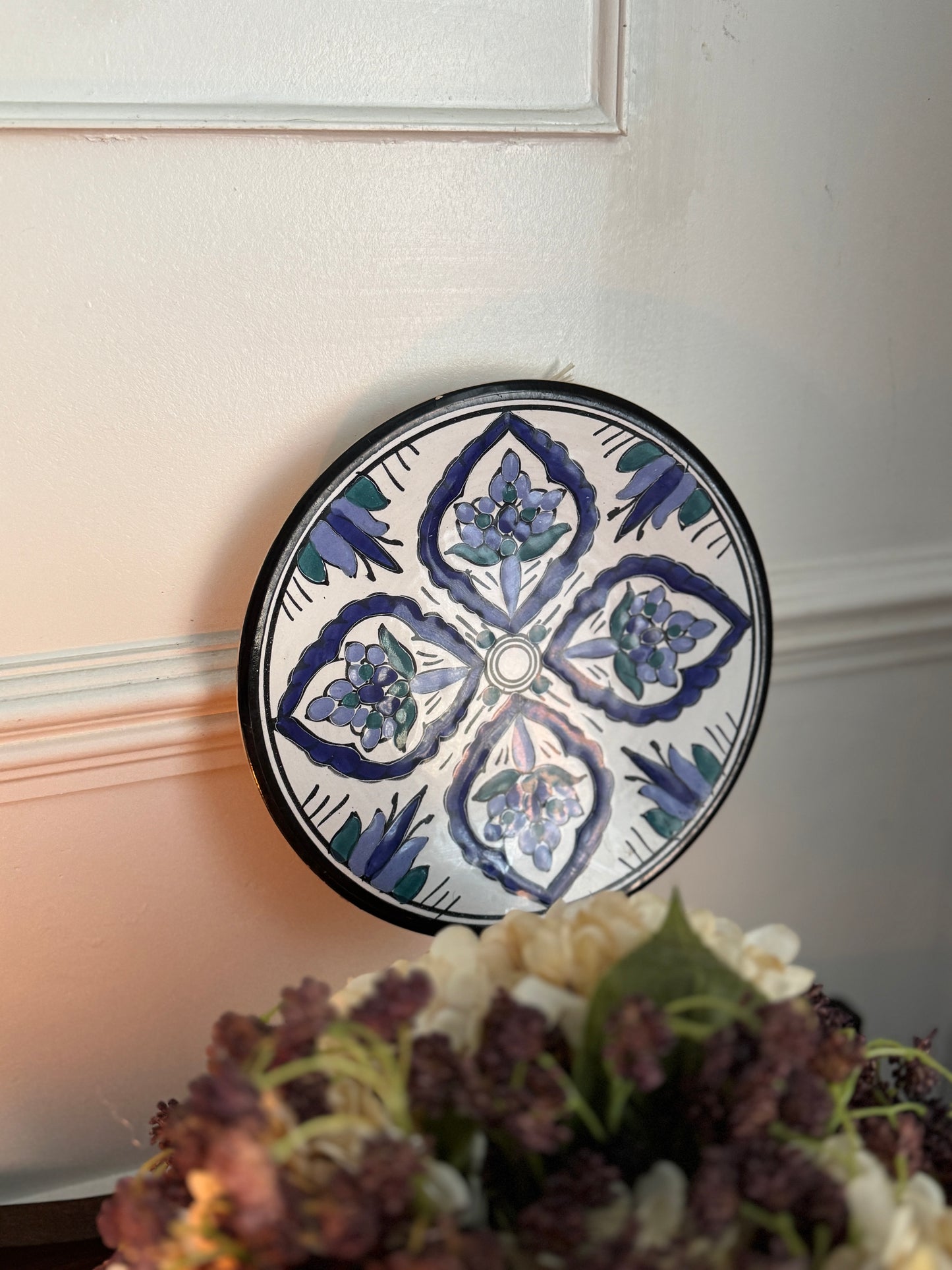 Vintage Hand-Painted Mediterranean Collectable Wall Plates