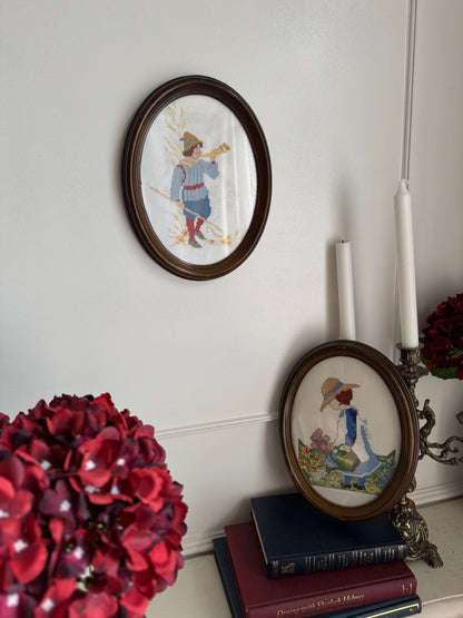 Threaded Legacy – Vintage Embroidery Oval Duo Set
