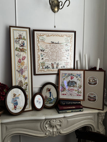 Threaded Legacy – Vintage Embroidery Oval Duo Set
