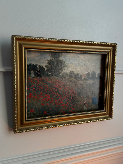 Vintage Gallery Wall Set – Textured Art Prints in Gold Gilt Frames