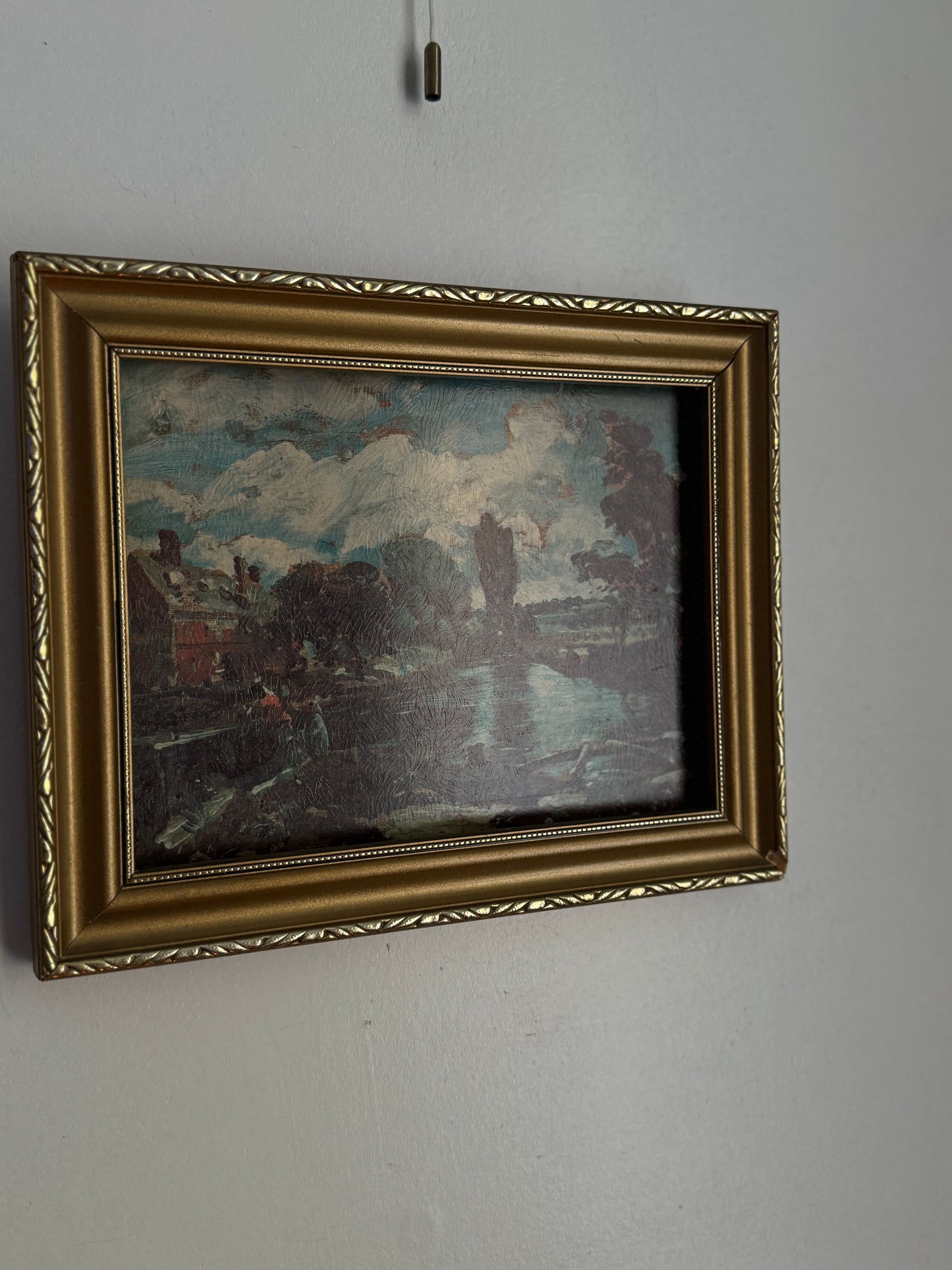 Vintage Gallery Wall Set – Textured Art Prints in Gold Gilt Frames