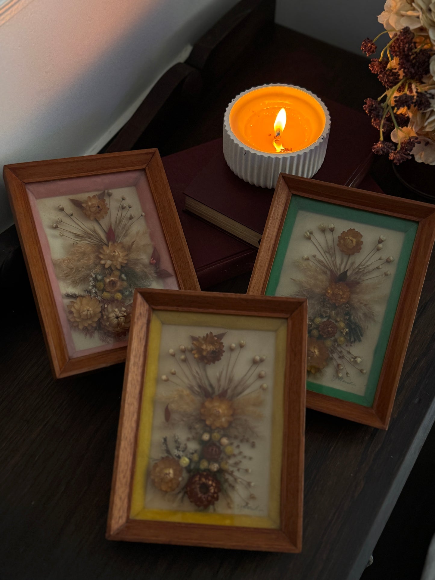Heritage Botanica Collection – Signed Handmade Dried Flower Art Sets