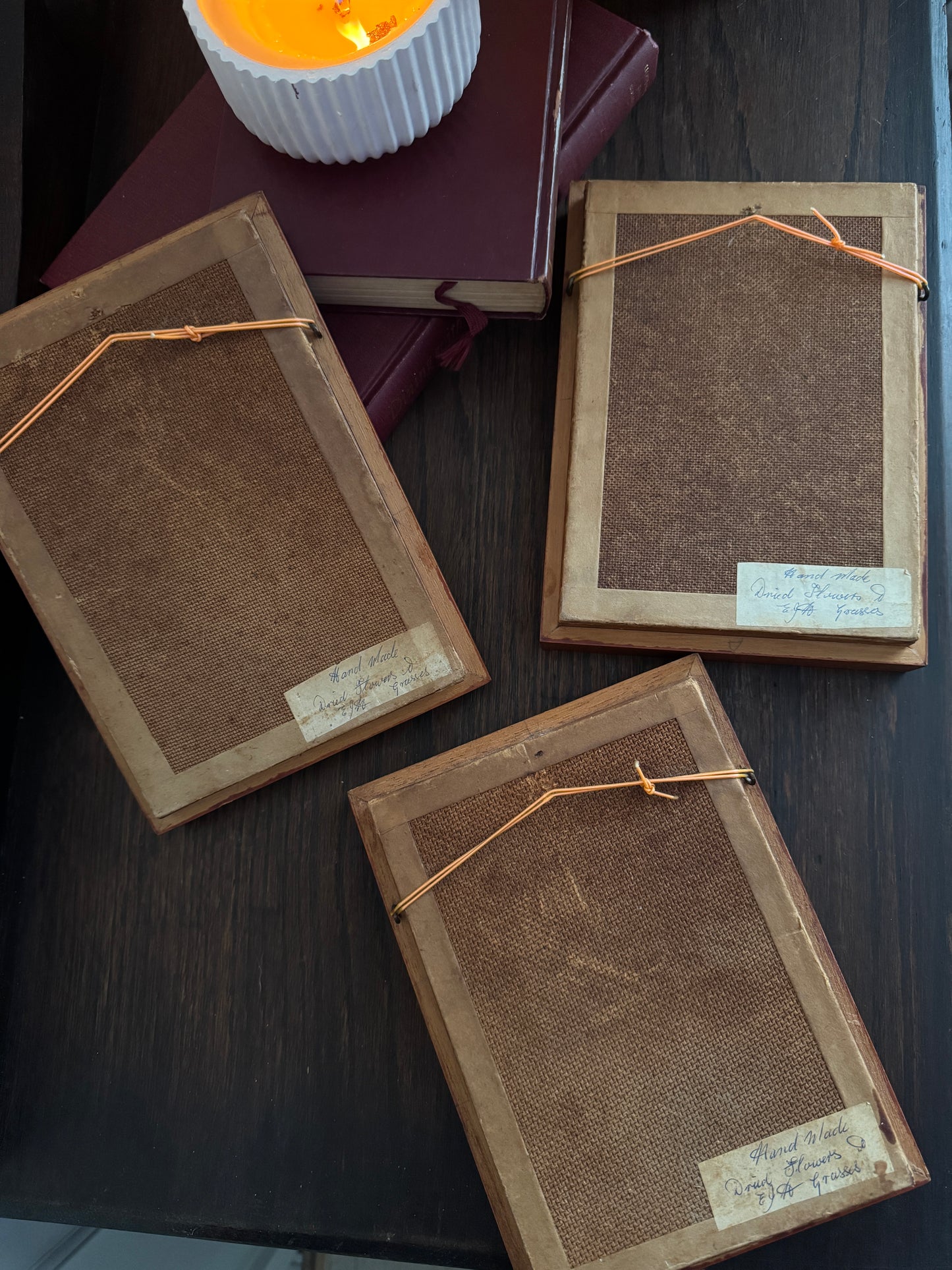 Heritage Botanica Collection – Signed Handmade Dried Flower Art Sets