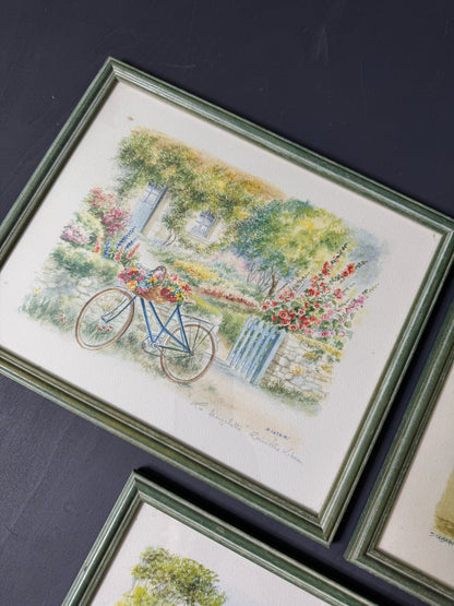 The French Atelier Set – Signed Framed Art Prints by Danielle Lebeau