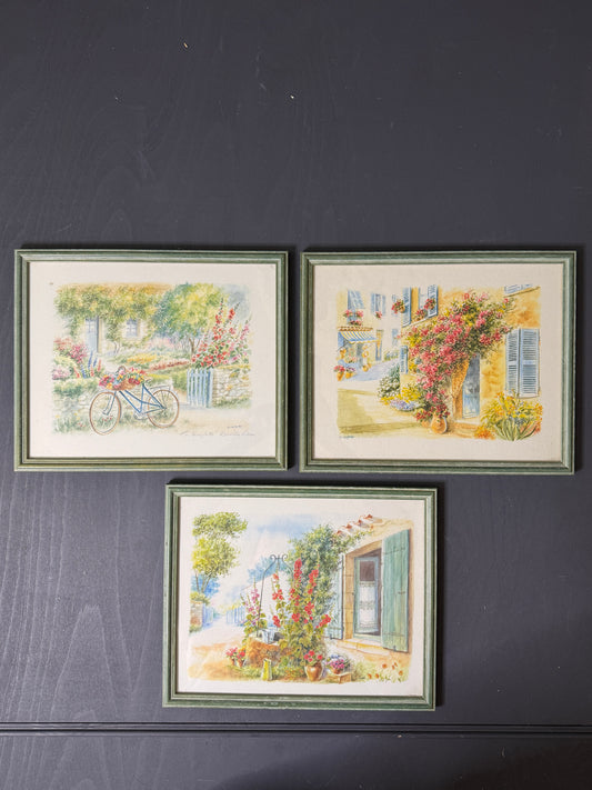 The French Atelier Set – Signed Framed Art Prints by Danielle Lebeau