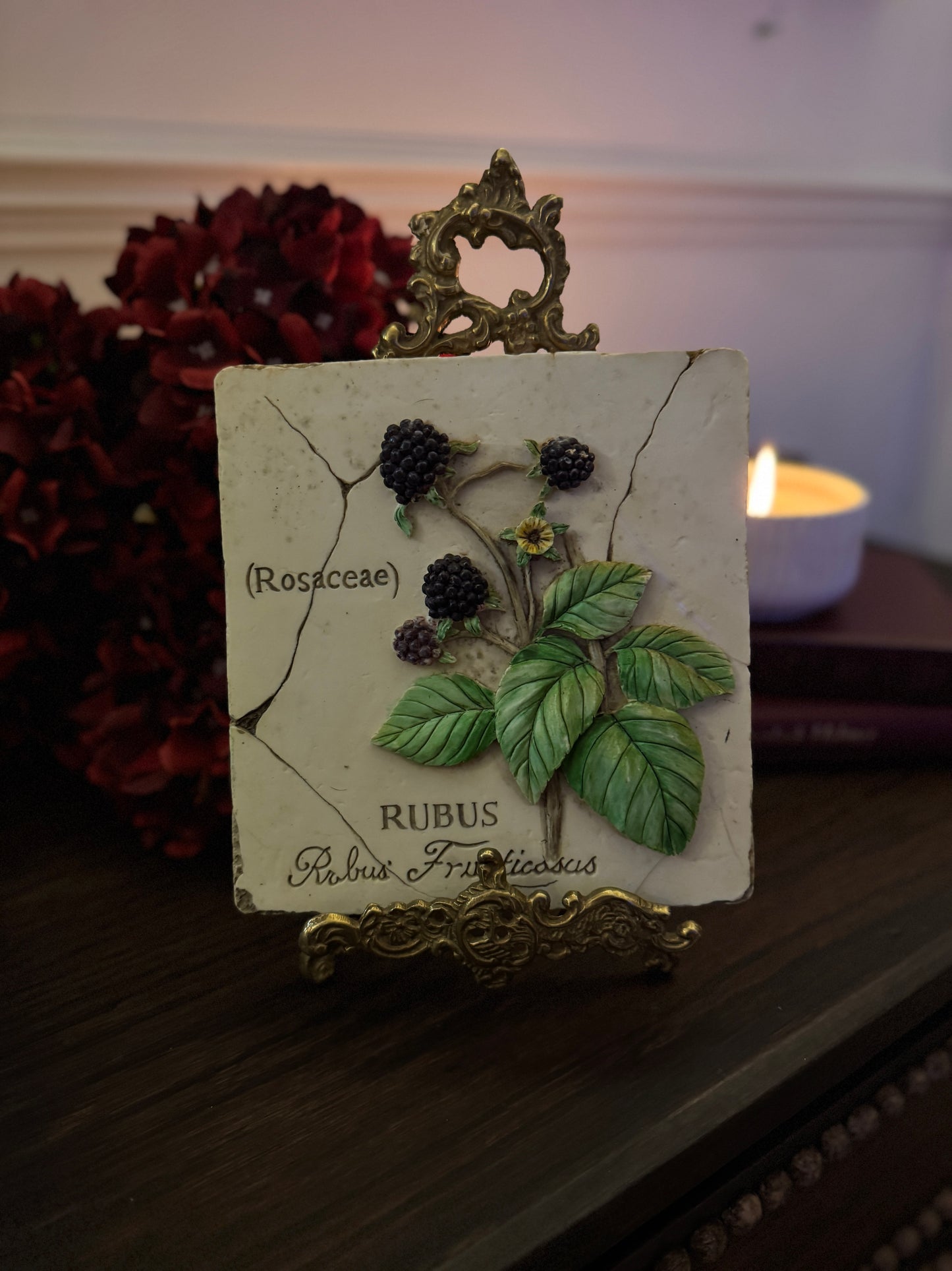 3D Hand-Painted Resin Floral Wall Plaques - Pick your Favourite