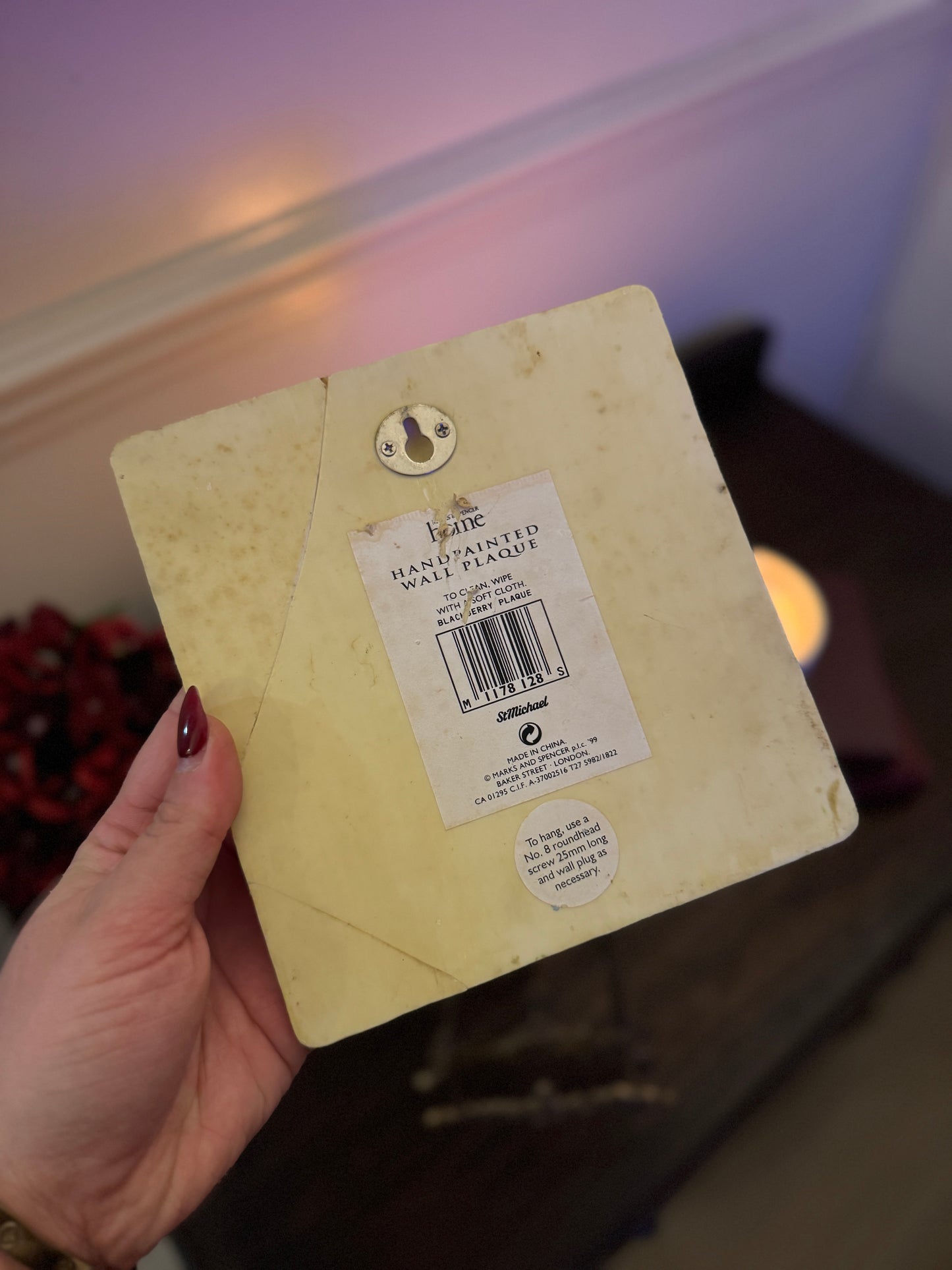 3D Hand-Painted Resin Floral Wall Plaques - Pick your Favourite