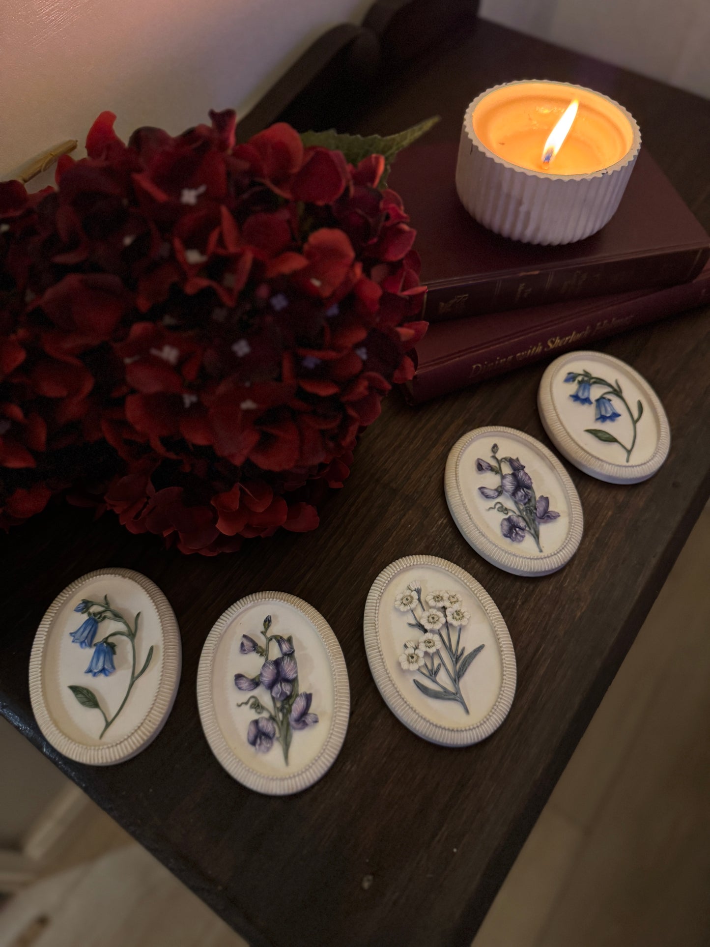 3D Hand-Painted Resin Floral Wall Plaques - Pick your Favourite