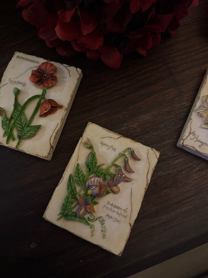 3D Hand-Painted Resin Floral Wall Plaques - Pick your Favourite