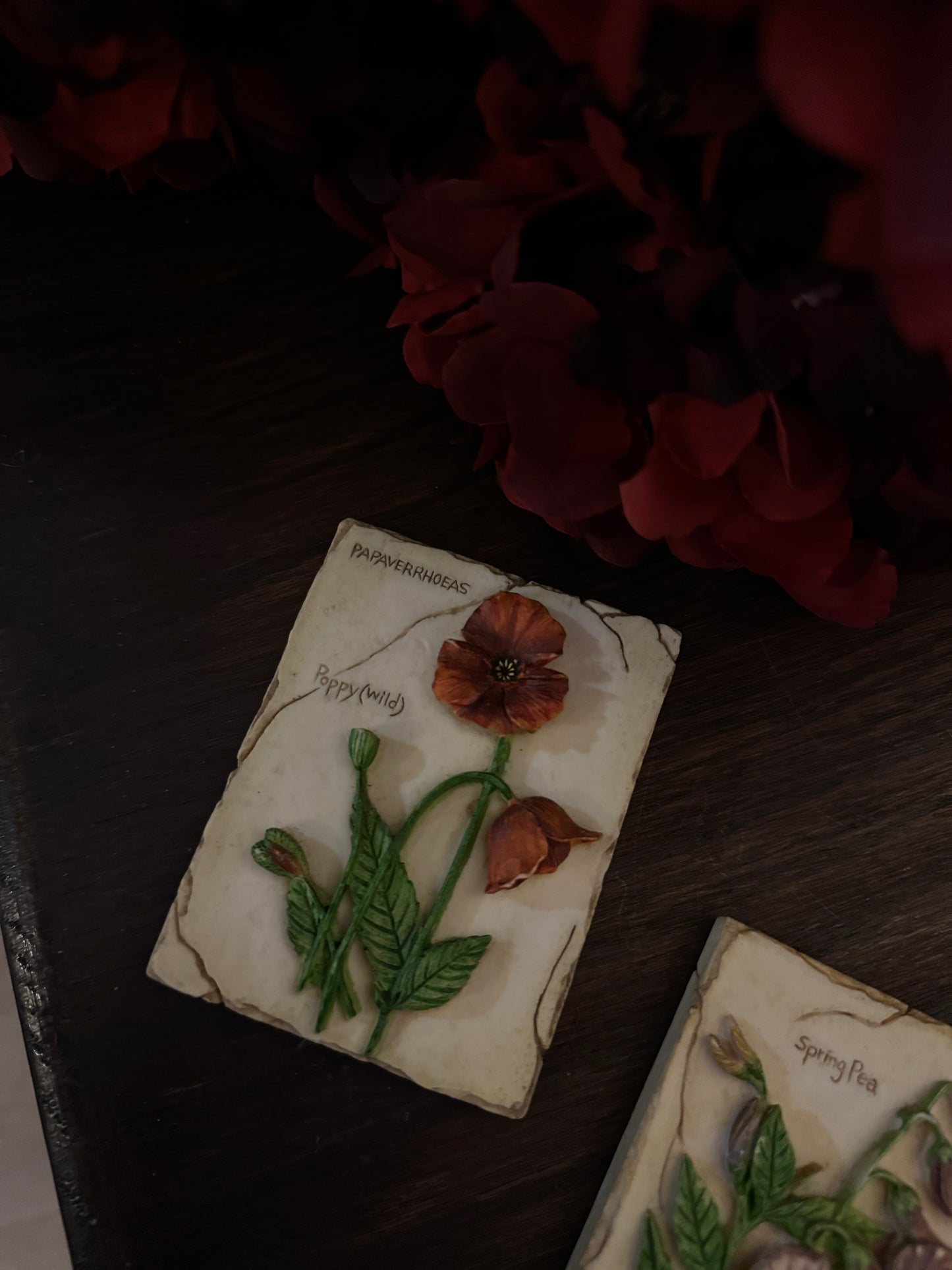 3D Hand-Painted Resin Floral Wall Plaques - Pick your Favourite