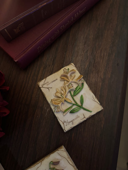 3D Hand-Painted Resin Floral Wall Plaques - Pick your Favourite