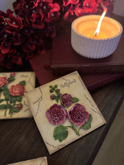 3D Hand-Painted Resin Floral Wall Plaques - Pick your Favourite