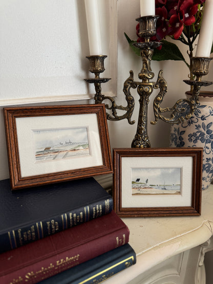 Charming Signed Art Mini Prints – Matching Framed Duo