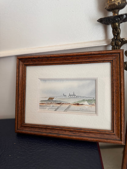 Charming Signed Art Mini Prints – Matching Framed Duo