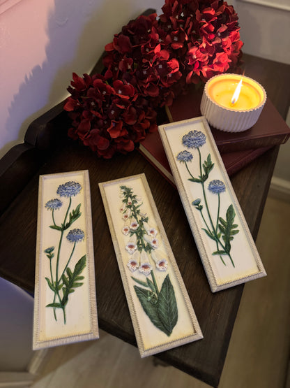 3D Hand-Painted Resin Floral Wall Plaques - Pick your Favourite
