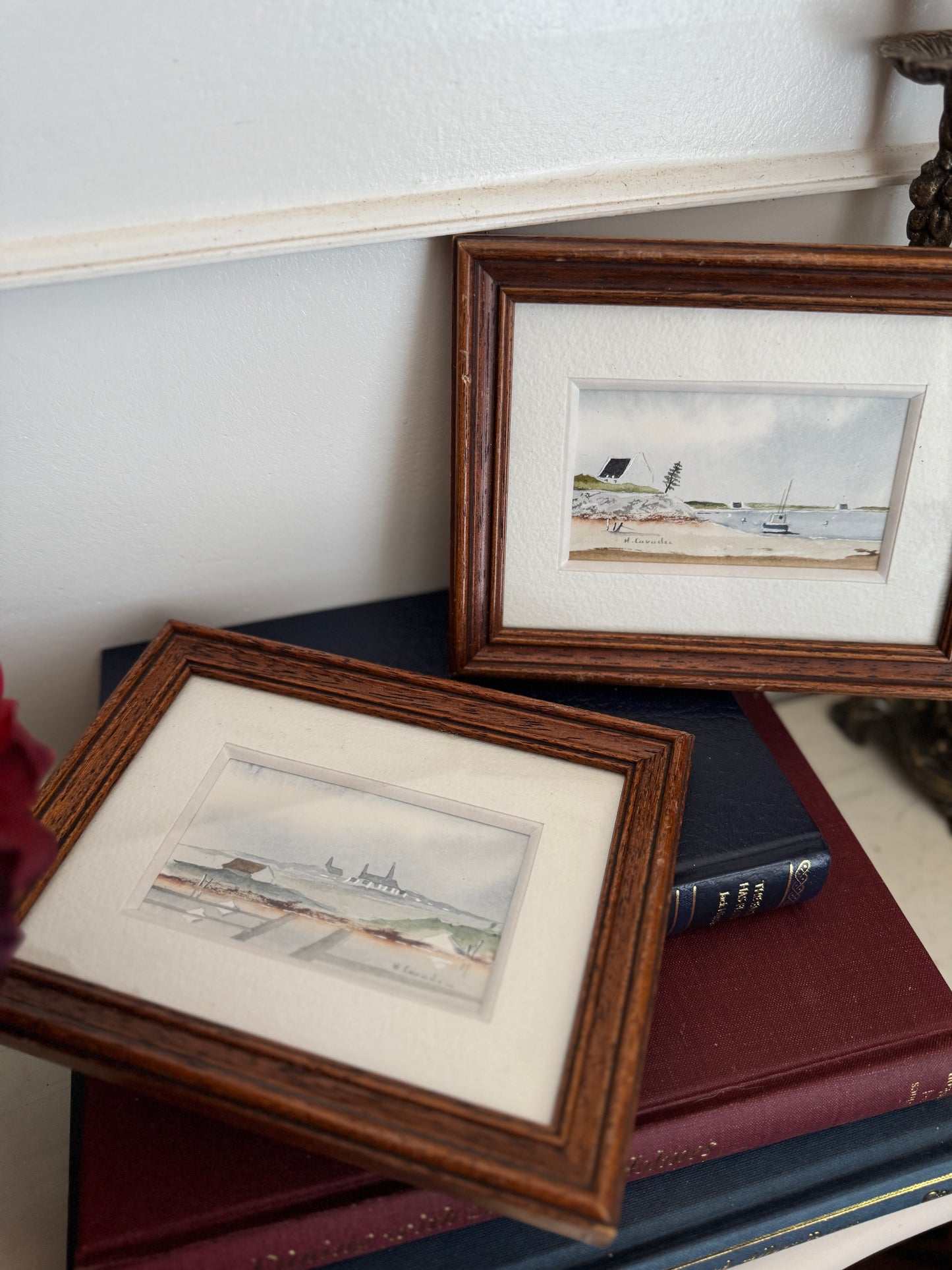 Charming Signed Art Mini Prints – Matching Framed Duo