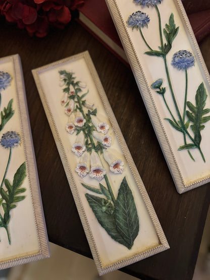 3D Hand-Painted Resin Floral Wall Plaques - Pick your Favourite