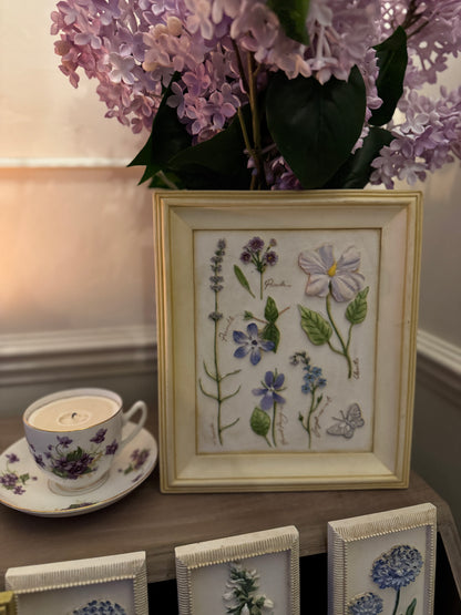 3D Hand-Painted Resin Floral Wall Plaques - Pick your Favourite