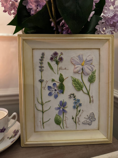 3D Hand-Painted Resin Floral Wall Plaques - Pick your Favourite