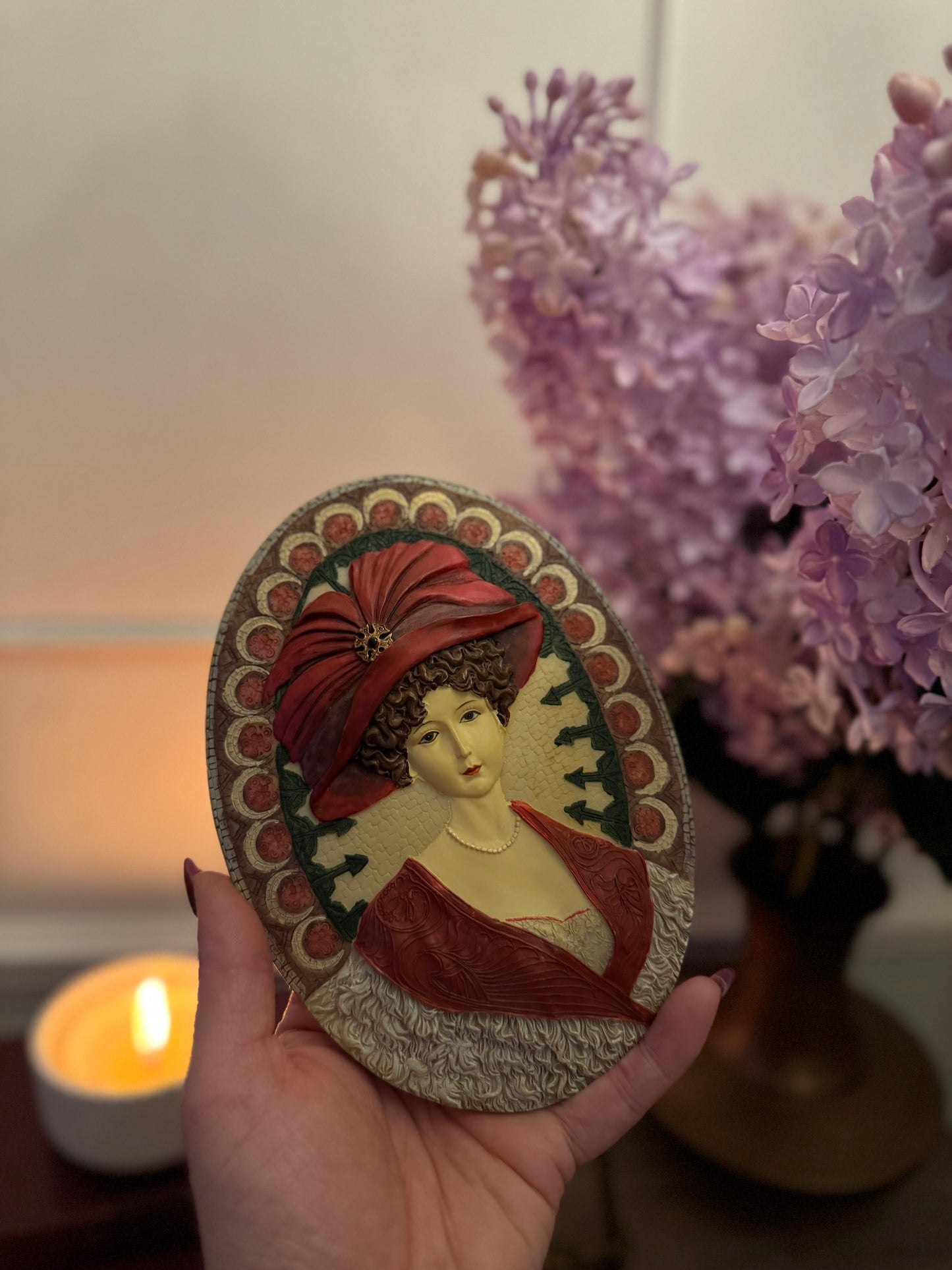 3D Hand-Painted Resin Floral Wall Plaques - Pick your Favourite