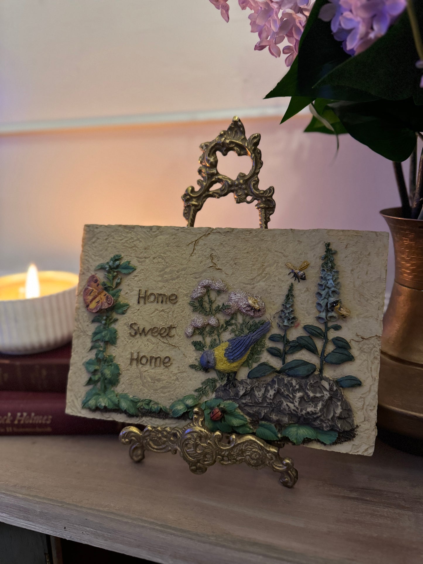 3D Hand-Painted Resin Floral Wall Plaques - Pick your Favourite