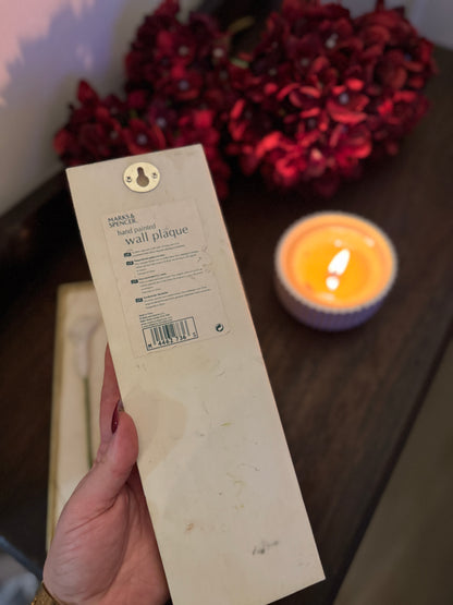 3D Hand-Painted Resin Floral Wall Plaques - Pick your Favourite