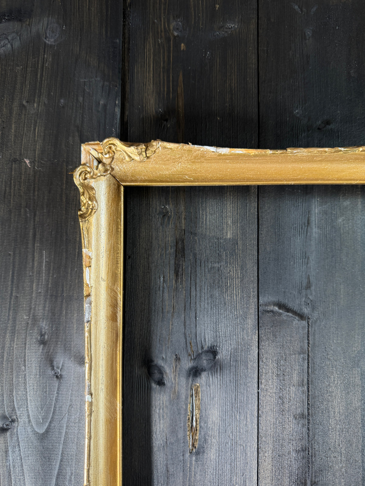 Antique Gilt Decorative Slim Norvane Frame - France