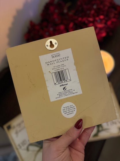 3D Hand-Painted Resin Floral Wall Plaques - Pick your Favourite