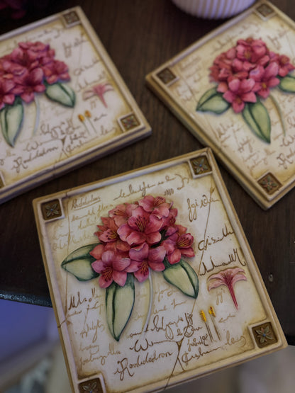 3D Hand-Painted Resin Floral Wall Plaques - Pick your Favourite