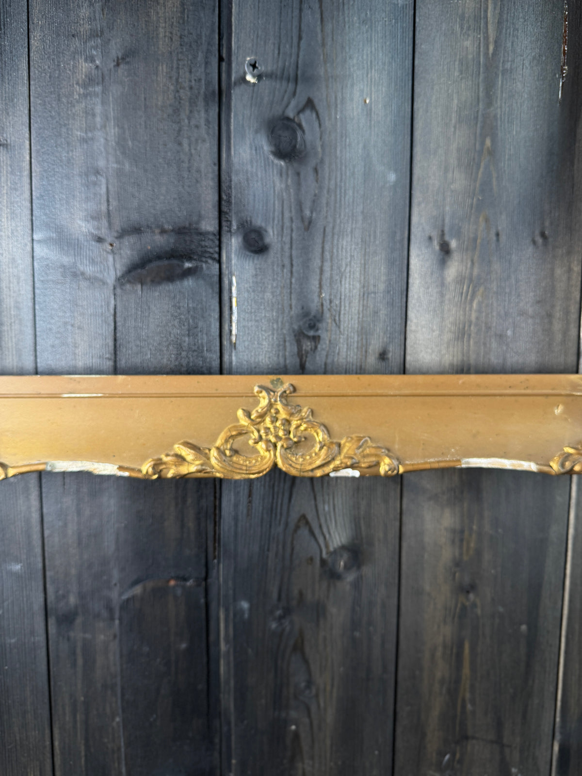 Antique Ravienne Decorative Gold Ornate Frame From France