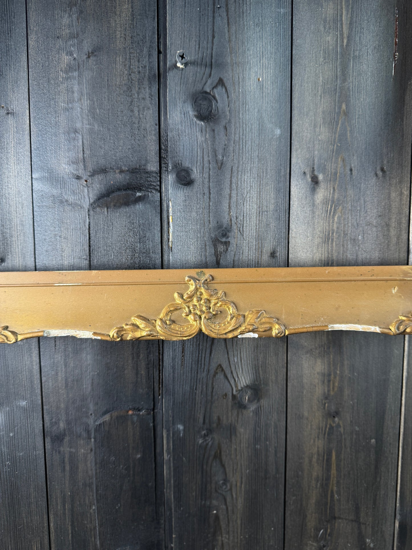 Antique Ravienne Decorative Gold Ornate Frame From France