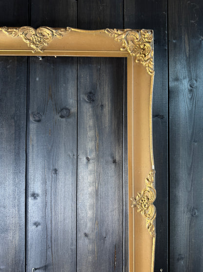 Antique Ravienne Decorative Gold Ornate Frame From France