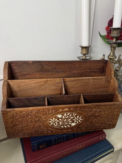 The Heritage Desk Set – Vintage Wooden Organiser Collection