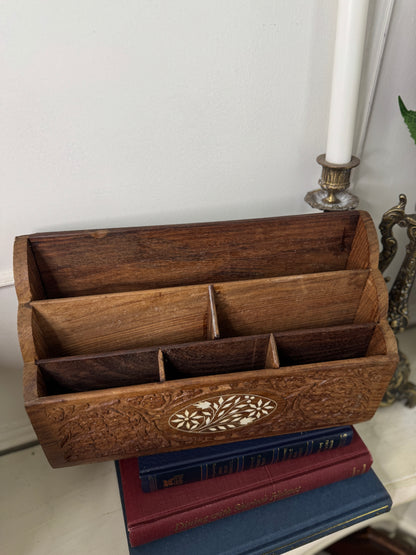 The Heritage Desk Set – Vintage Wooden Organiser Collection