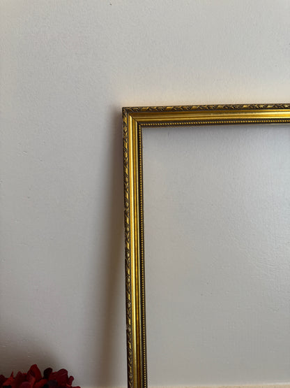 Vintage Gilt Slim Antique Gold  Milan Frame